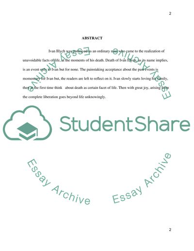 Character Development Of Ivan Illych In Death Of Ivan Illych (Leo Tolstoy)