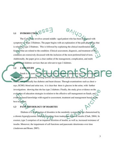 Clinical Assessment, Diagnosis and Treatment of Diabetes