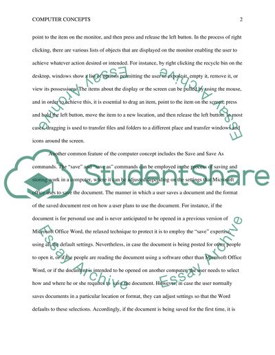 Understanding computer concepts: common features