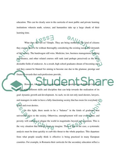 An eclectic slant towards a functional education