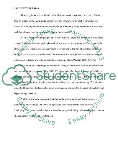 How Has Architecture Developed