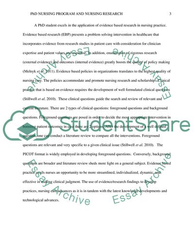 PhD Nursing Program