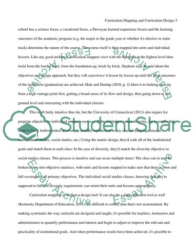 Investigate Curriculum Mapping