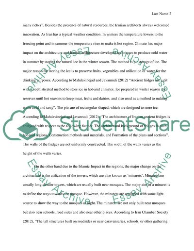 Iranian Architecture and Culture