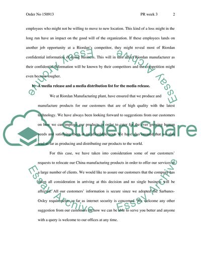 Public Relations Practices