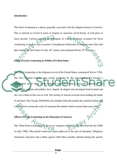 Effect of the Great Awakening and Enlightenment on the Political and Scientific Foundation in the US