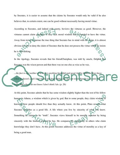 What a Good Man Is According to Socrates