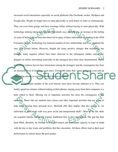 Effects of Technology on Social Psychology