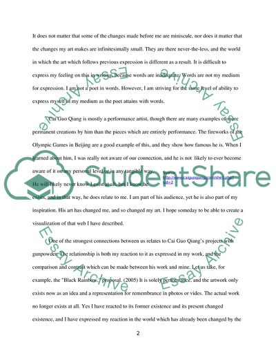 Masterpieces of Cai Guo-Qiang and Butterfly Effect in Art