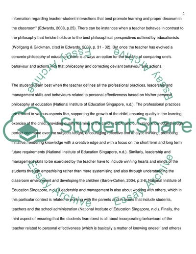 Personal Philosophy for Education