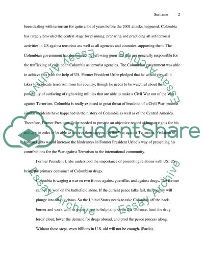 Columbian Foreign Policy