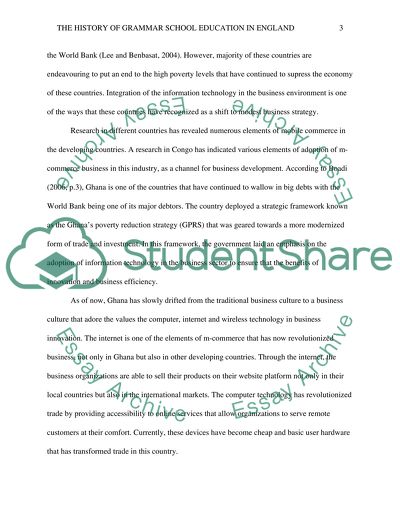 The Deployment of M-Commerce Technology and the Face of Business