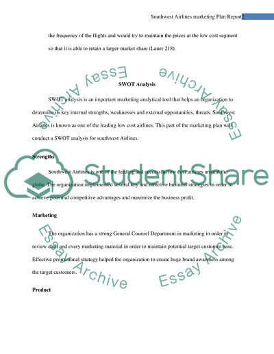 Southwest airlines marketing picture