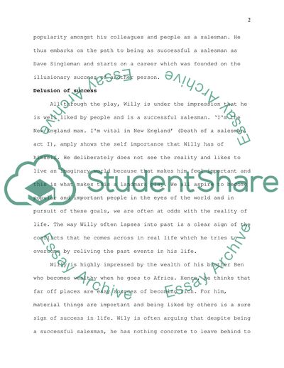 Analysis of Death of a Salesman Written by Arthur Miller