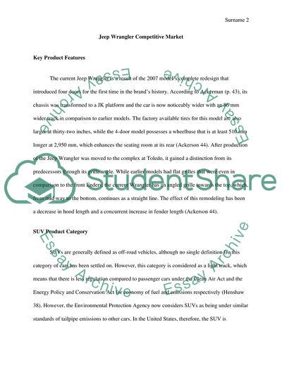 Advertising Strategy Evaluation and Development: Jeep Wrangler