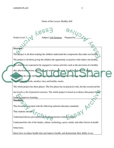 Project Based Learning Lesson Plan Essay Example | Topics and Well ...