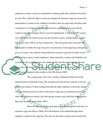 National Minimum Wage