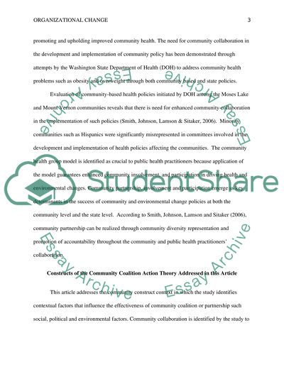 M10 Organizational Change Paper