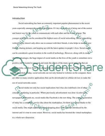 Effects of social networks among youth