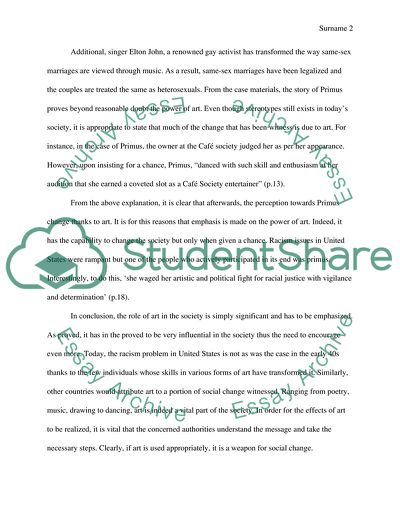 Art is a Weapon for Social Change