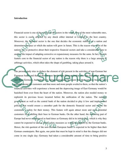 Are the German Banks Riskier than the European Competitors