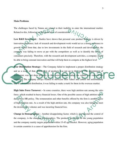 Main Issues and Solutions for the Case Natura: Expanding Beyond Latin America