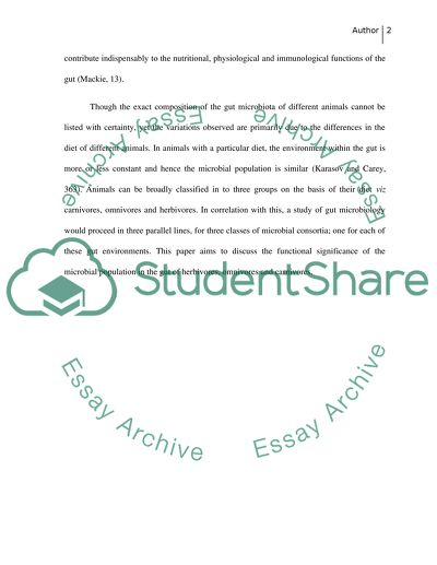 The Gut Microbiota in Mammals