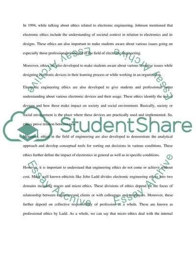 Ethics in Electronics