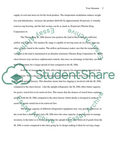 Thermoking SL 200e vs. General Chest Freezer
