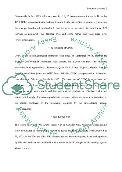 The Oil Crises in the 1970s