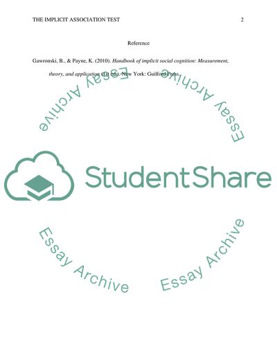 The Implicit Association Test