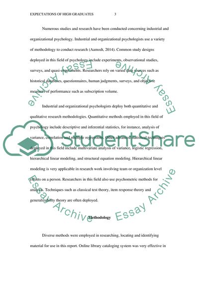 Expectations of High School Graduates from Public Schools