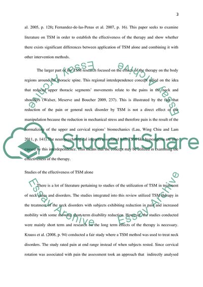 Effectiveness of Thoracic Manipulation