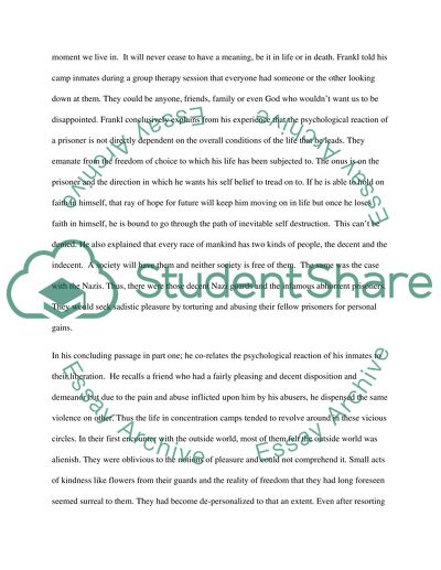 Mans Search for Meaning by Viktor Frankl