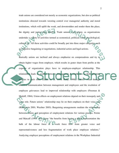 Government and Public Sector Trade Unions