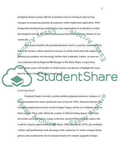 Growing Trend of Employment-Related Background