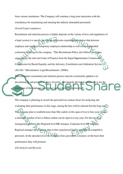 Recruitment and Selection Process