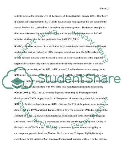 Small and medium enterprises