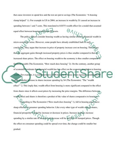 House Prices and the Wealth Effect