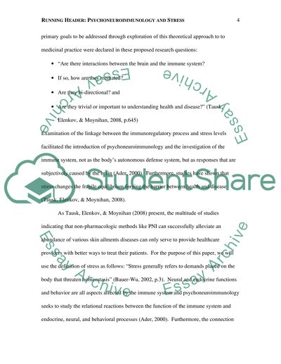 Mind, Body and Immunity