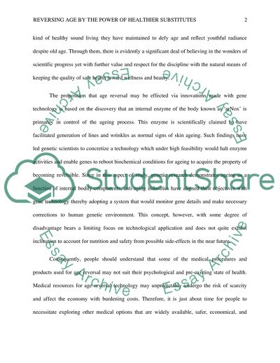 Reversing Age by the Power of Healthier Substitutes to Gene Technology