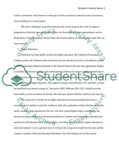 California Politics: Education, Higher Education, and Social Welfare