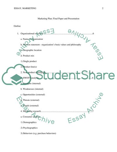 Marketing Plan: Starbucks