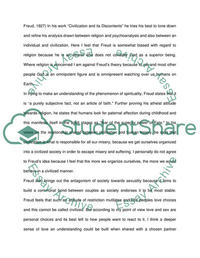 Freuds Civilization and Its Discontents