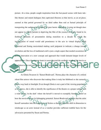 Sontag believes movies