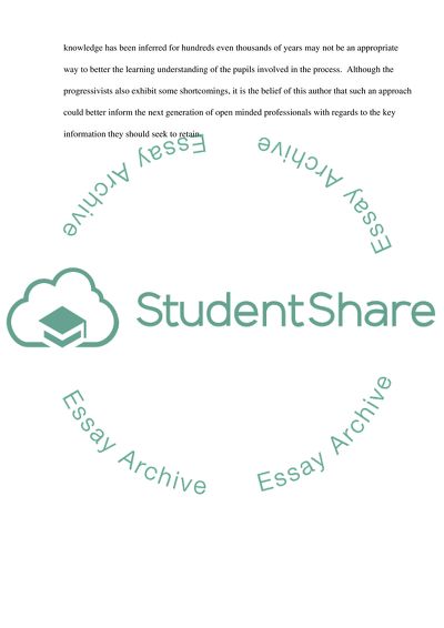 Philosophy in education