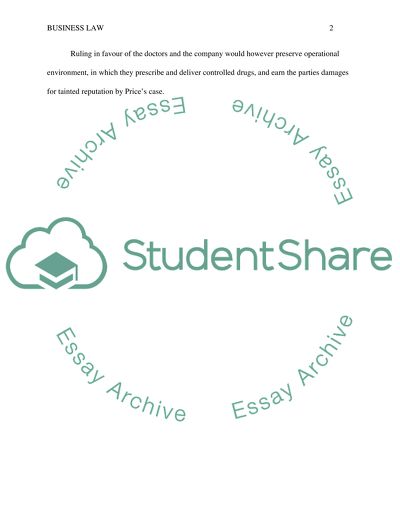 Possible Response to Prices Claims