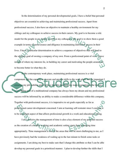 Professional and Academic Skills Development