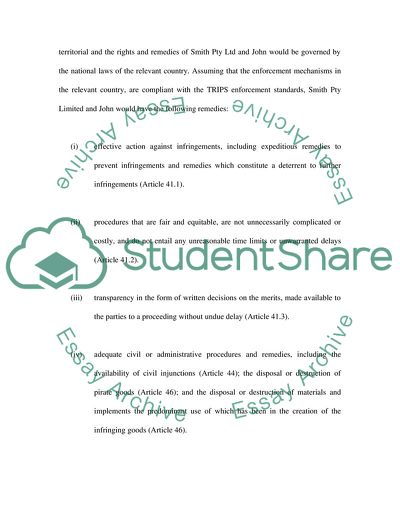 Analysis of International Business Law Cases