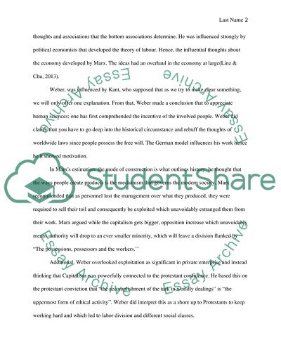 Max and Weber Differences in Modernity